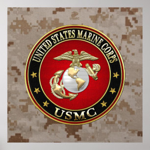 USMC EGA [Speciell utgåva] [3D] Poster