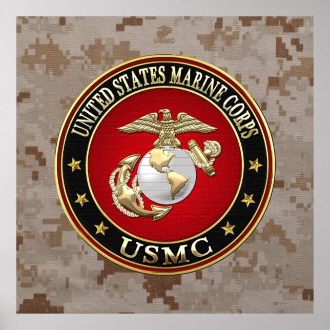 USMC EGA [Speciell utgåva] [3D] Poster (Framsidan)