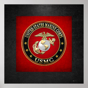 USMC EGA [Speciell utgåva] [3D] Poster