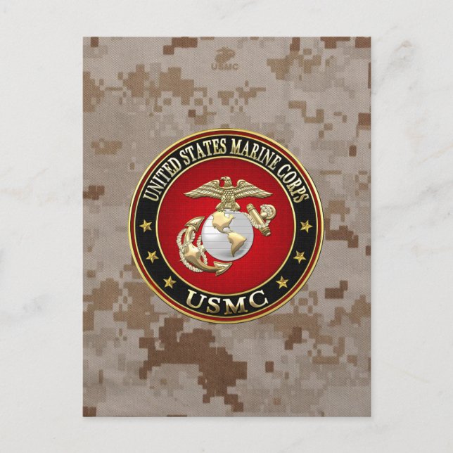 USMC EGA [Speciell utgåva] [3D] Vykort (Framsida)