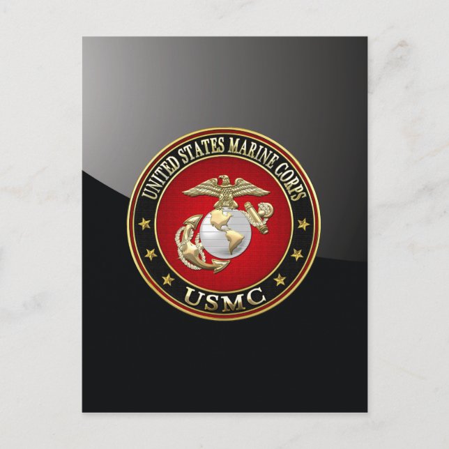 USMC EGA [Speciell utgåva] [3D] Vykort (Framsida)