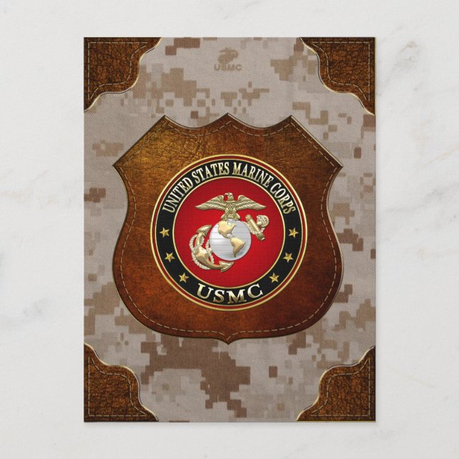 USMC EGA [Speciell utgåva] [3D] Vykort (Framsida)