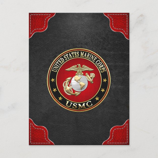 USMC EGA [Speciell utgåva] [3D] Vykort (Framsida)