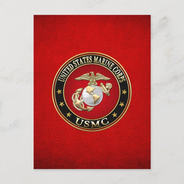 USMC EGA [Speciell utgåva] [3D] Vykort (Framsida)