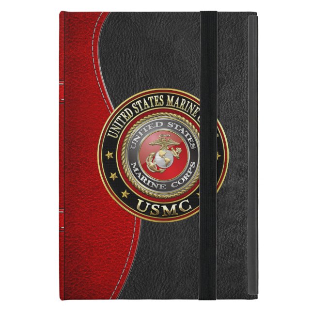USMC Emblem [den speciella upplagan] [3D] iPad Mini Fodral (Framsidan Closed)