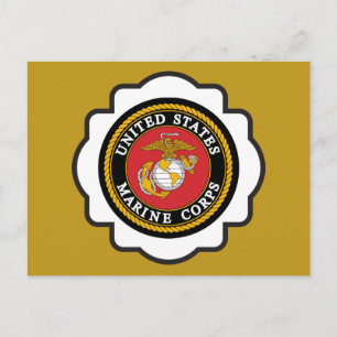 USMC Emblem Seal Vykort