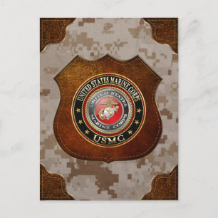 USMC-emblem [Special Edition] [3D] Vykort