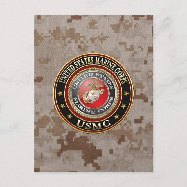USMC Emblem [Special Edition] [3D] Vykort (Framsida)