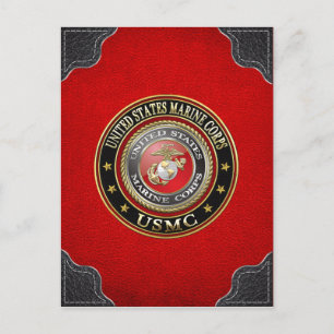 USMC Emblem [Speciell utgåva] [3D] Vykort
