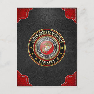 USMC Emblem [Speciell utgåva] [3D] Vykort