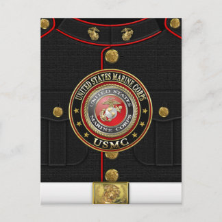 USMC Emblem [Speciell utgåva] [3D] Vykort