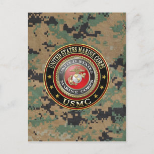 USMC Emblem [Speciell utgåva] [3D] Vykort