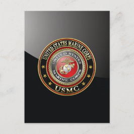 USMC Emblem [Speciell utgåva] [3D] Vykort
