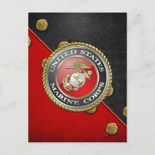 USMC Emblem & Uniform [3D] Vykort