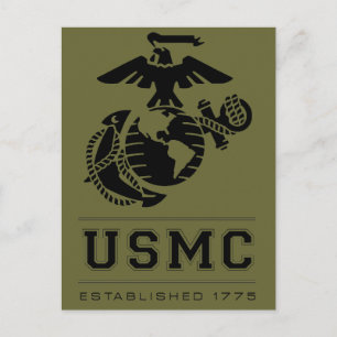 USMC Etablerad 1775 Vykort