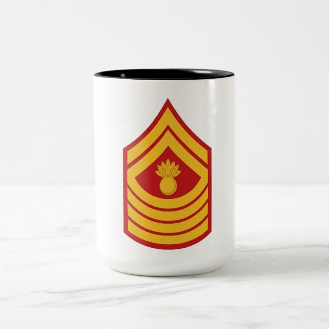 USMC Förste Sergeant gradbeteckning kaffemugg (Center)