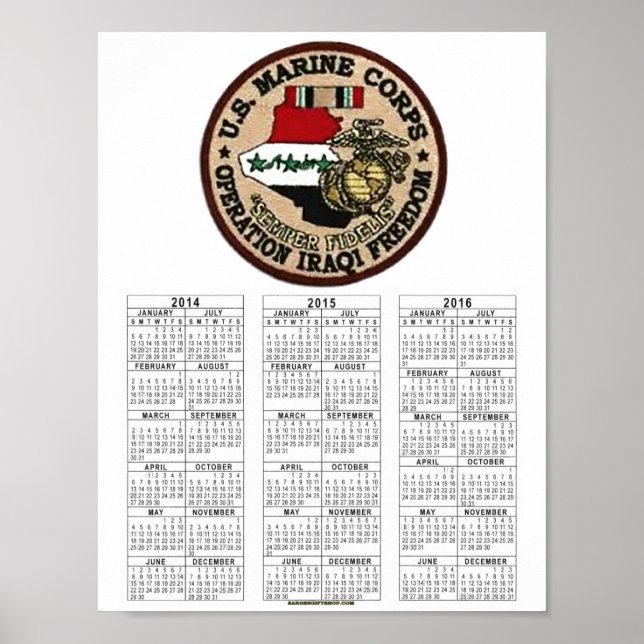 USMC IRAQ VETERAN POSTER (Framsidan)