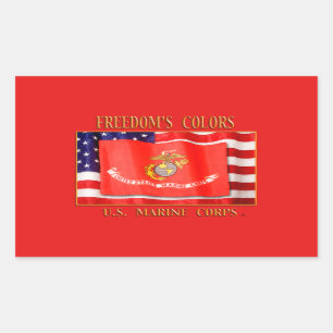 Usmc-klistermärke Rektangulärt Klistermärke