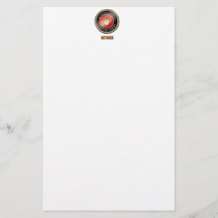 Usmc-klistermärkear Brevpapper