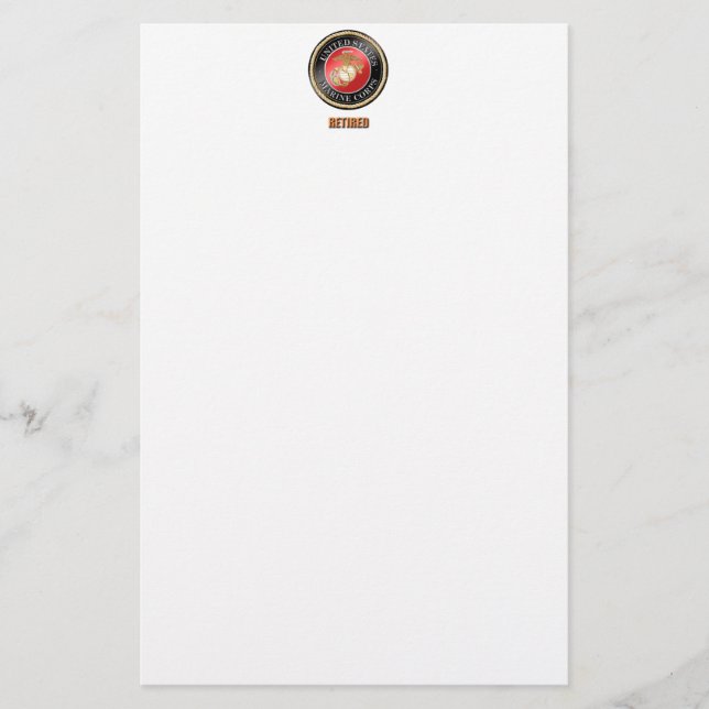 Usmc-klistermärkear Brevpapper (Framsida)