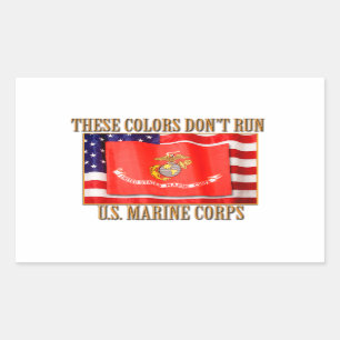 Usmc-klistermärkear Rektangulärt Klistermärke