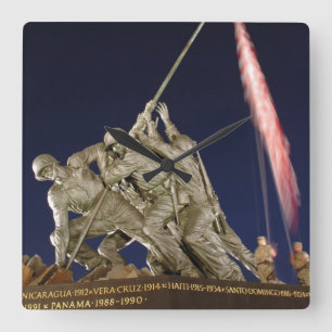 Usmc-krigminnesmärke Fyrkantig Klocka