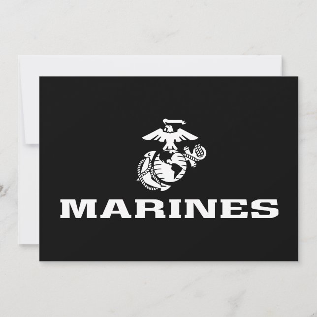 USMC-Logotyp staplad - vit (Framsida)