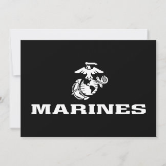 USMC-Logotyp staplad - vit