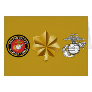 USMC Maj Major 0-4 Hälsningskort