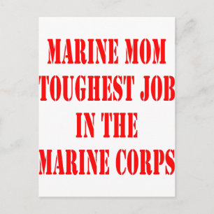 USMC MAMMA har det starkaste jobbet i marinkåren Vykort