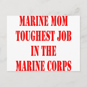 USMC MAMMA har det starkaste jobbet i marinkåren Vykort