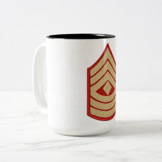 USMC Master Sergeant Rang Insignia Kaffe Mugg