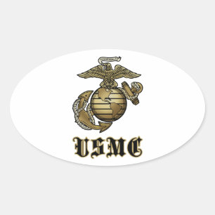 USMC OVALT KLISTERMÄRKE
