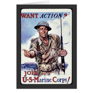 Usmc-rekryt Hälsningskort