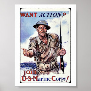 Usmc-rekryt Poster