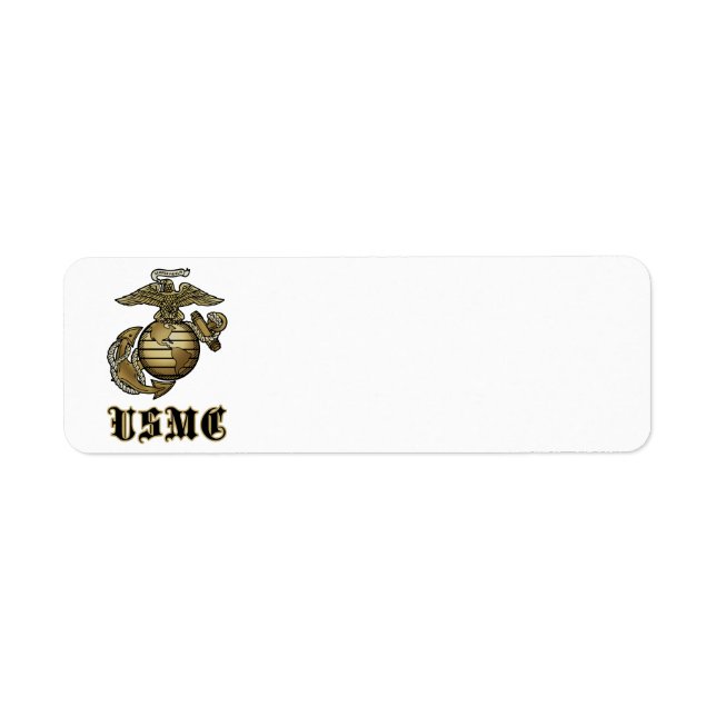 USMC RETURADRESS ETIKETT (Framsidan)