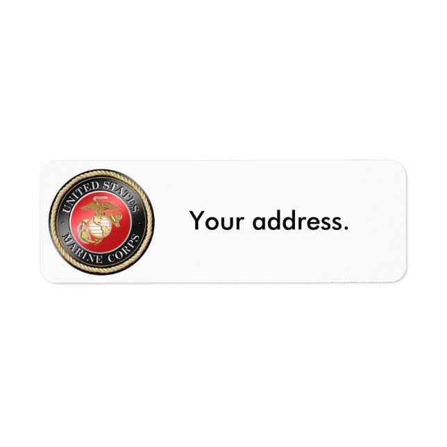 USMC-Returetiketter Returadress Etikett (Framsidan)