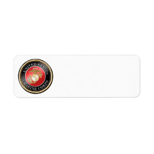 USMC Return-adressetikett Returadress Etikett