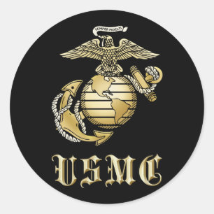 USMC RUNT KLISTERMÄRKE