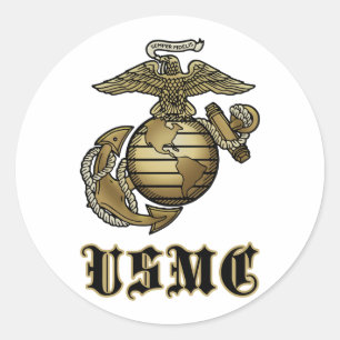 USMC RUNT KLISTERMÄRKE
