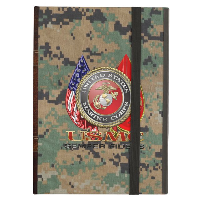 USMC Semper Fi [den speciella upplagan] [3D] iPad Air Skydd (Framsidan Closed)