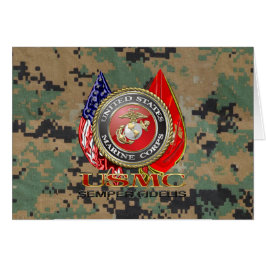 USMC Semper Fi [Speciell utgåva] [3D] Hälsningskort