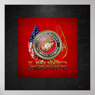 USMC Semper Fi [Speciell utgåva] [3D] Poster