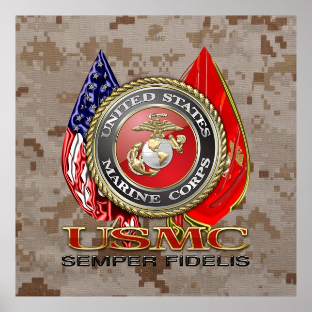 USMC Semper Fi [Speciell utgåva] [3D] Poster (Framsidan)