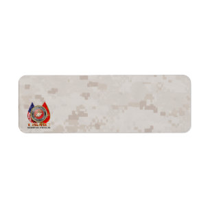 USMC Semper Fi [Speciell utgåva] [3D] Returadress Etikett