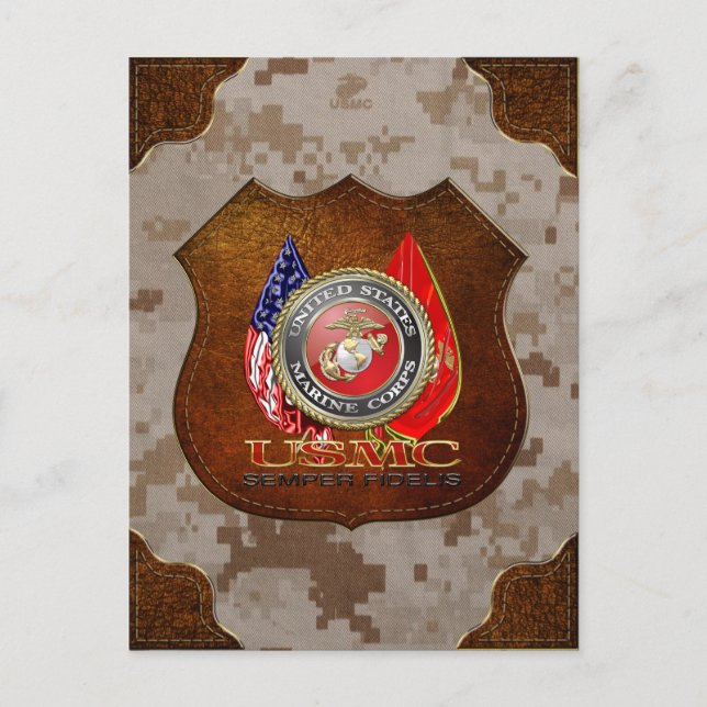 USMC Semper Fi [Speciell utgåva] [3D] Vykort (Framsida)