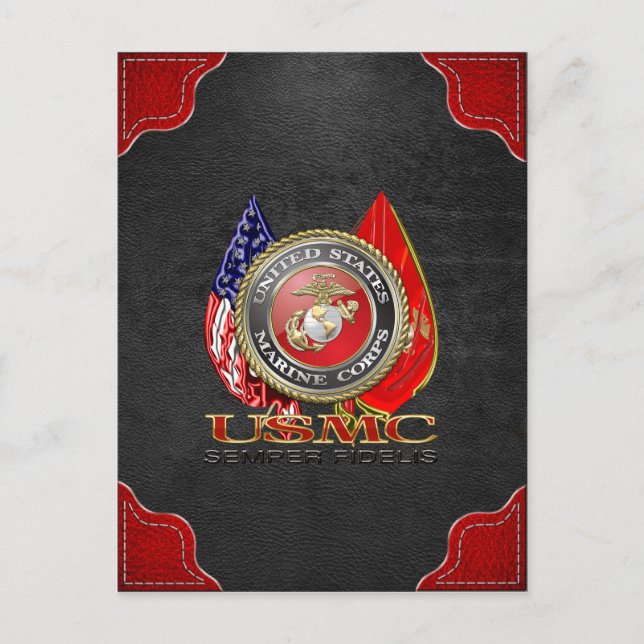 USMC Semper Fi [Speciell utgåva] [3D] Vykort (Framsida)