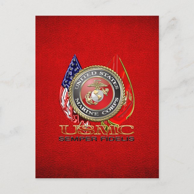 USMC Semper Fi [Speciell utgåva] [3D] Vykort (Framsida)
