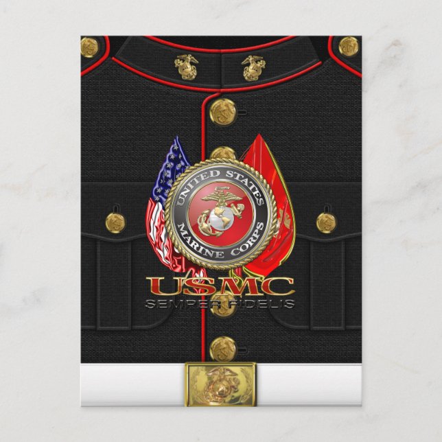 USMC Semper Fi [Speciell utgåva] [3D] Vykort (Framsida)