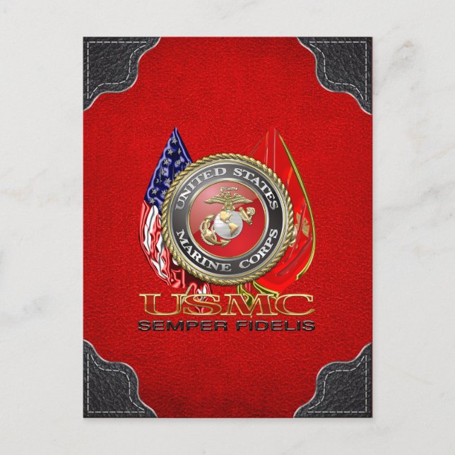 USMC Semper Fi [Speciell utgåva] [3D] Vykort (Framsida)